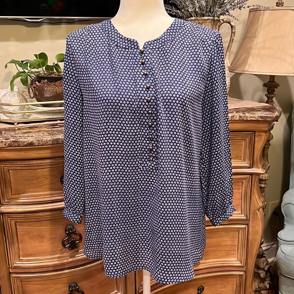 NWOT Banana Republic 3/4 Sleeve Blouse Size Small